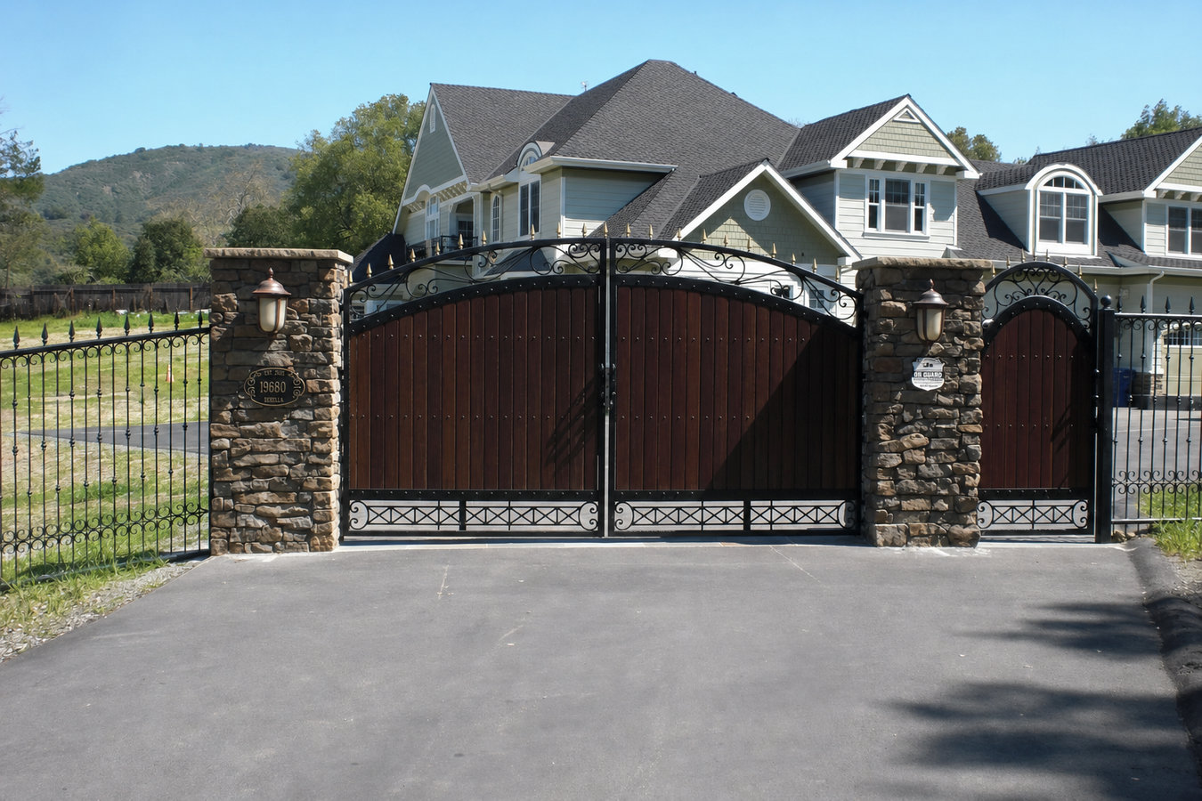 Automatic gate installation